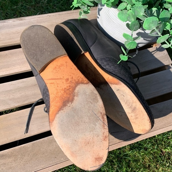 Stephane Kelian Paris Woven Leather Oxford Lace Up | Size 8 - Picture 9 of 12